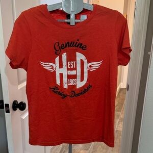 Harley-Davidson Dark Orange Pikes Peak, CO Graphic Tee